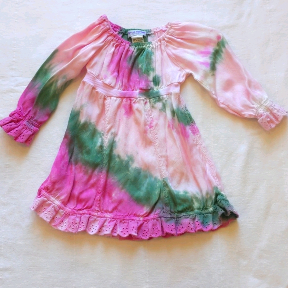 OUT OF CONTROL TIE DYE  CHILDREN'S DRESS 18M